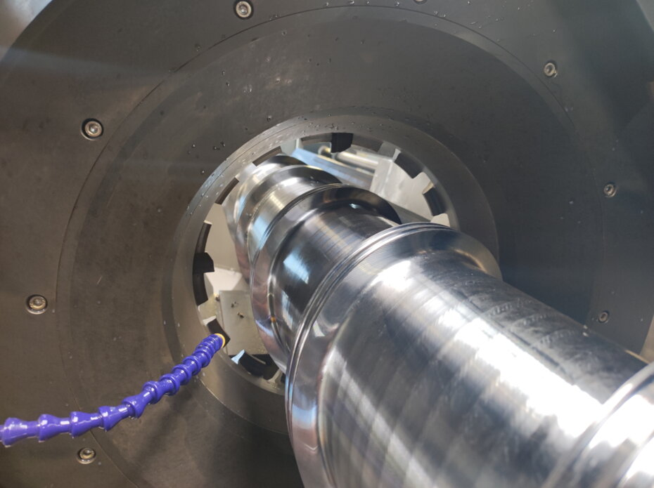 Werkstück in einer CNC-Drehmaschine